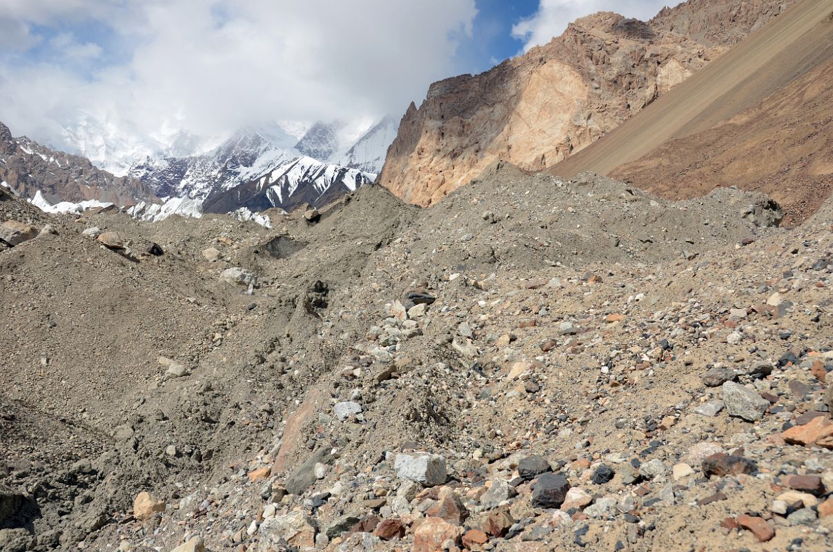 12 Rock Covered Gasherbrum North Glacier In China 